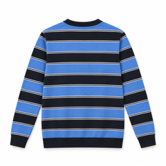 Blue and Black Stripe Sweatshirt