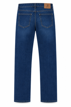 Blue Stonewash Regular Fit Jeans