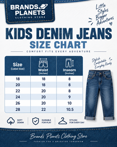 Kids Blue Washed Jeans