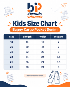 Kids Navy Cargo Jeans