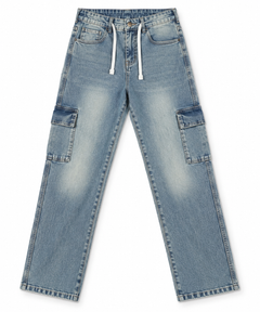 Light Blue Baggy Cargo Jeans