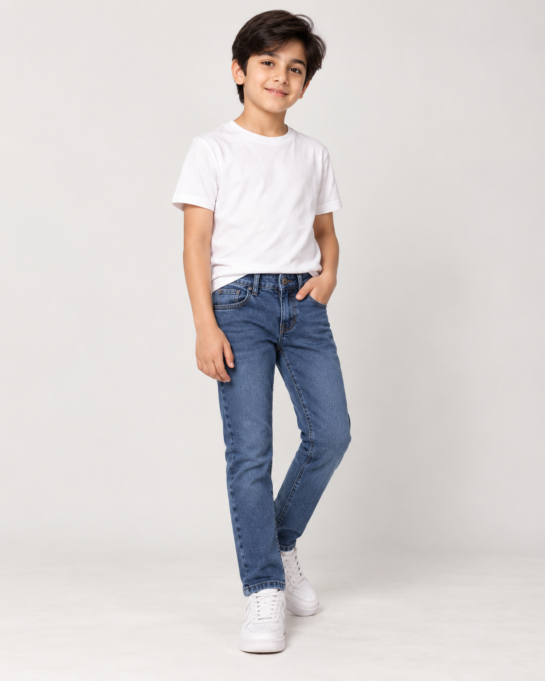 Kids Blue Washed Jeans
