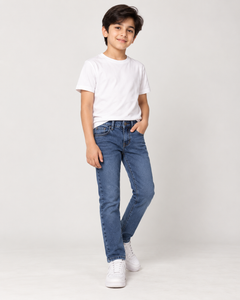 Kids Blue Washed Jeans