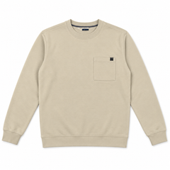 Sand Pocket Crew Neck Sweatshirt