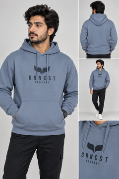 GRNCST Pullover Hoodie - Steel Blue