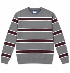 Grey and Black Stripe Sweatshirt