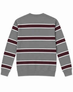 Grey and Black Stripe Sweatshirt